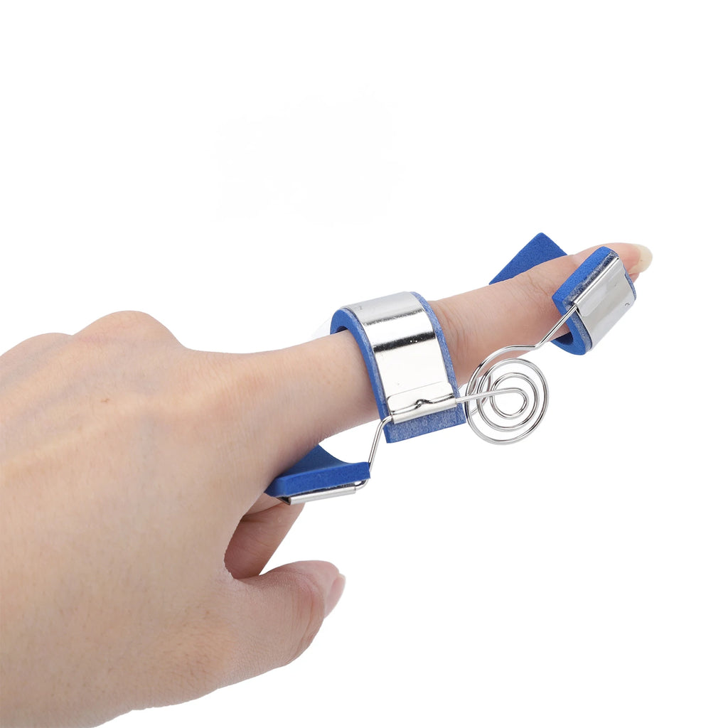 Spring finger splint by Aliexpress for rehabilitation, designed to straighten and train fingers effectively.