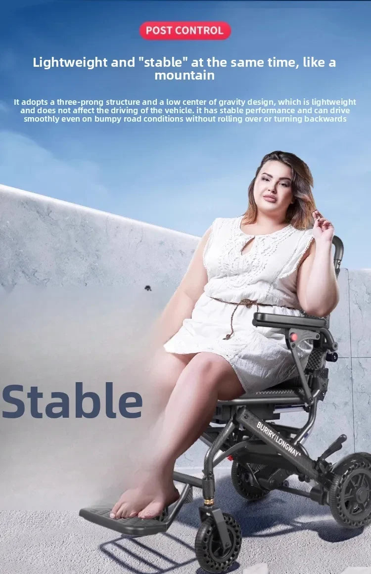 Small power wheelchair, lightweight, foldable - MobilityBuy.com