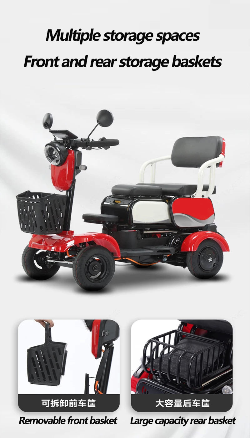 Low Speed 4 Wheel Electric Car For Adults Mini Recreational Vehicle - MobilityBuy.com 