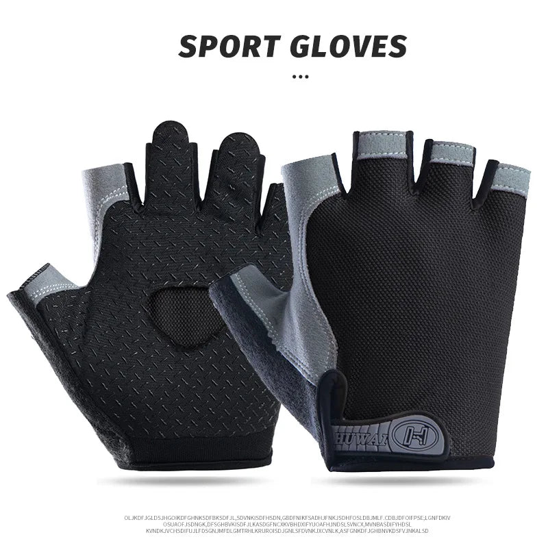 Pushing Gloves for Wheelchair, Cycling, Gym Fingerless Gloves
