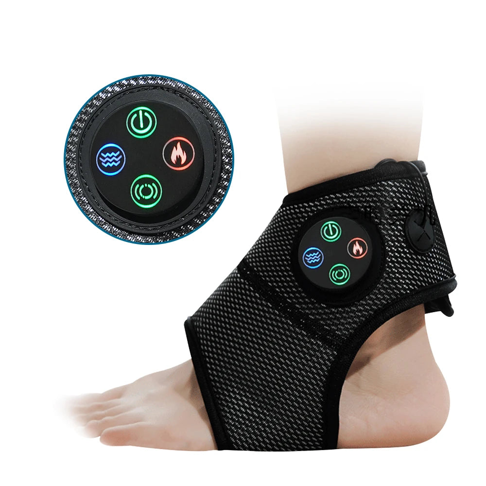 Electric Foot Ankle Massager = Heating Foot Compress Vibration Relaxation - MobilityBuy.com