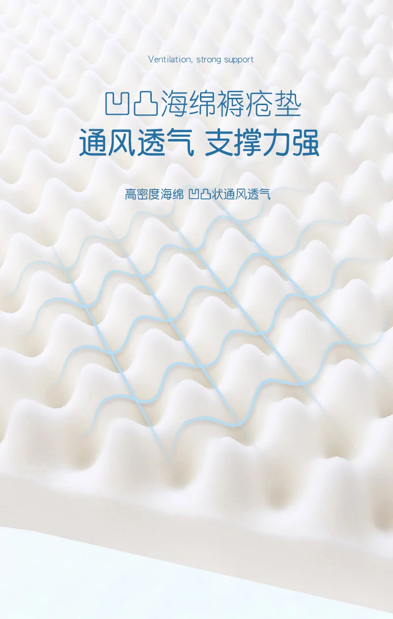 Premium orthopedic pressure relief cushion for wheelchairs, designed to prevent bedsores and enhance comfort.