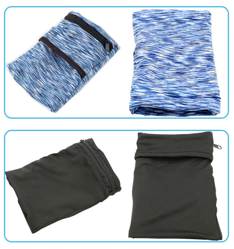 Lightweight Aliexpress zipper wrist wallet pouch for phone, keys, and cards in vibrant color with adjustable strap.