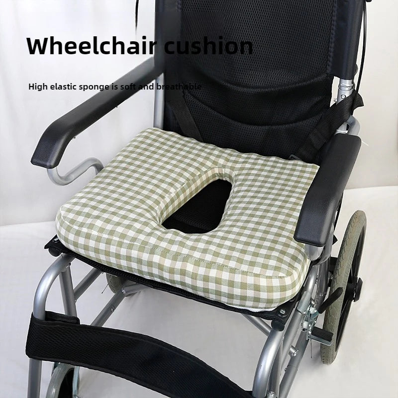 Premium orthopaedic pressure relief cushion for wheelchairs, designed to prevent bedsores and enhance comfort.