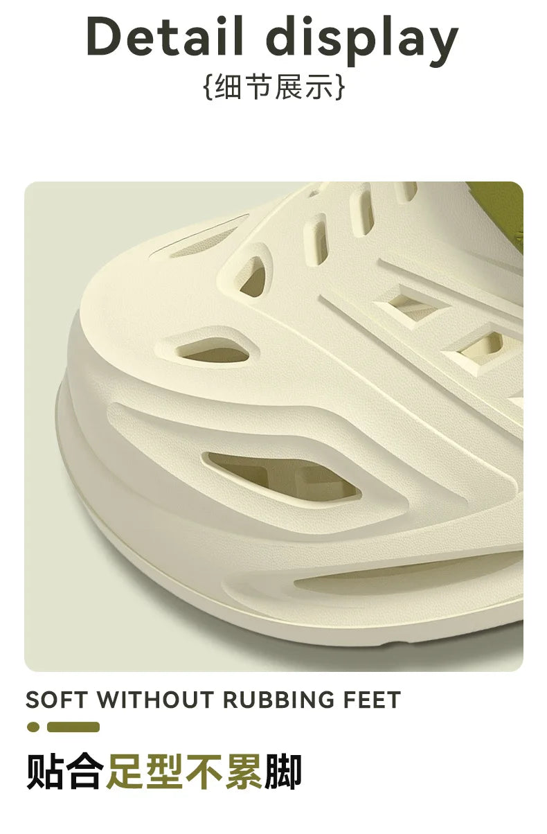 Arch-support slippers with anti-slip, soft-soled design, breathable vented white by MobilityBuy.com