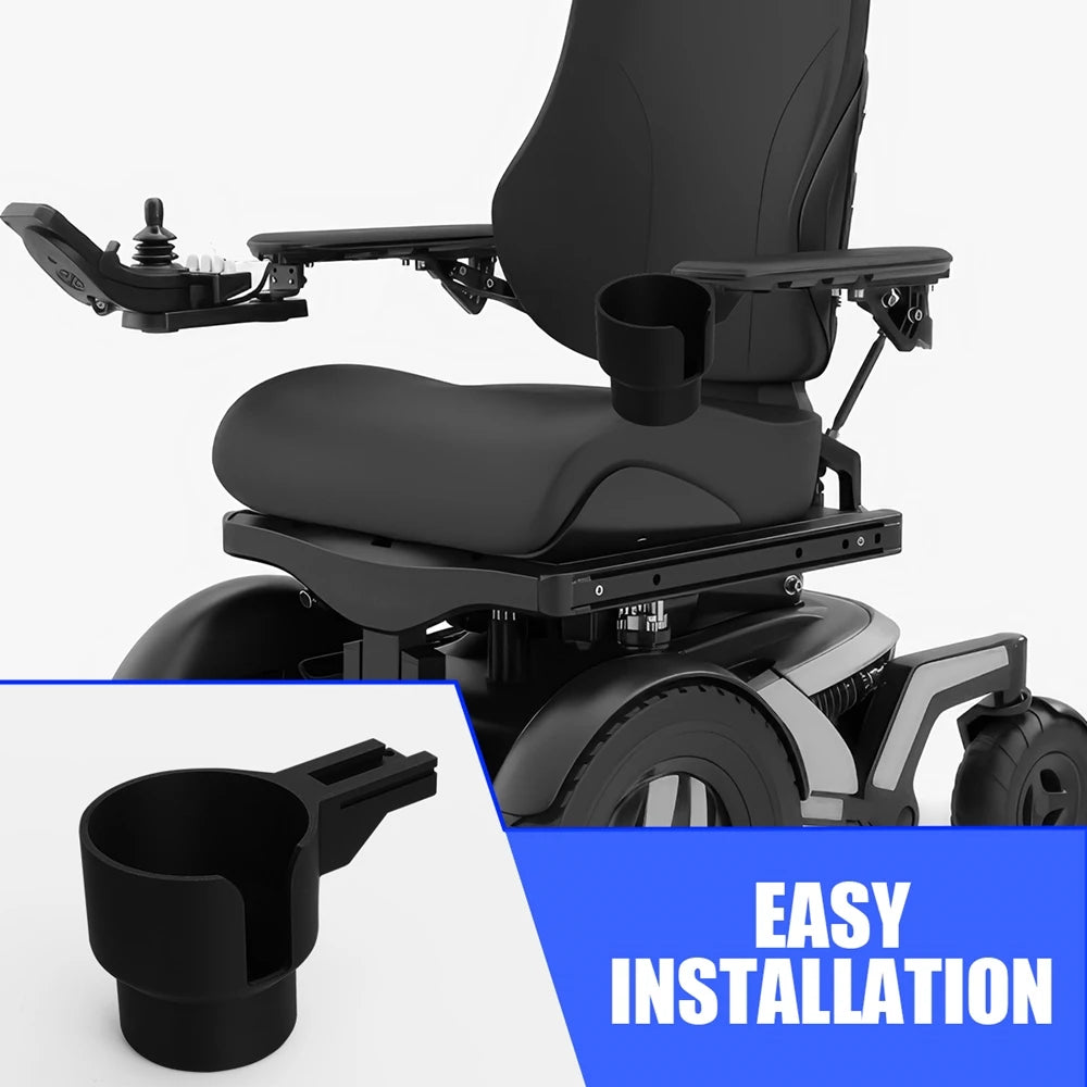 Beverage Cup Holder Storage Box For Permobil Electric Wheelchair Cup Holder Telephone Basket Set - from