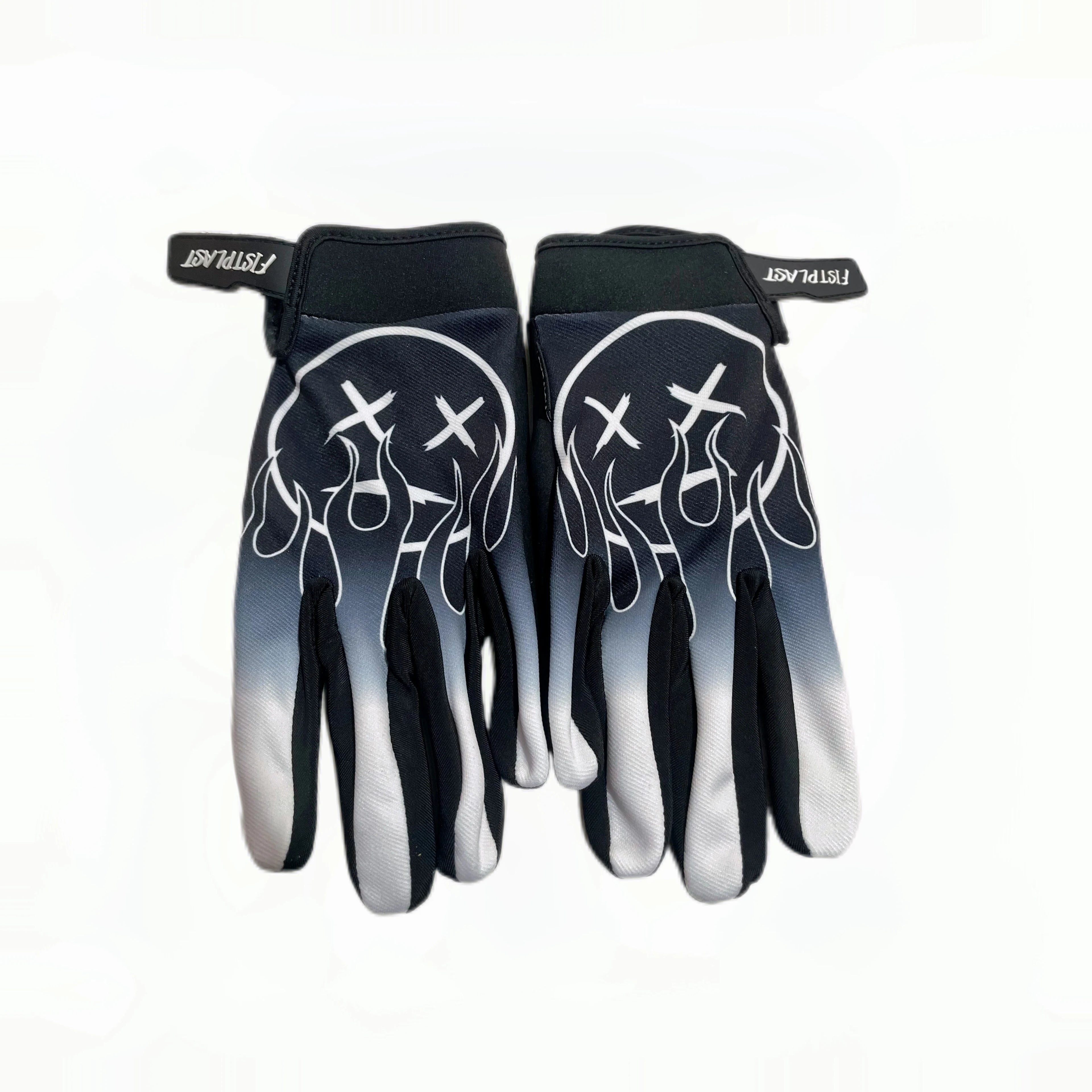 Personality Flame Wheelchair Glitz Riding dirt bike long finger touch screen gloves