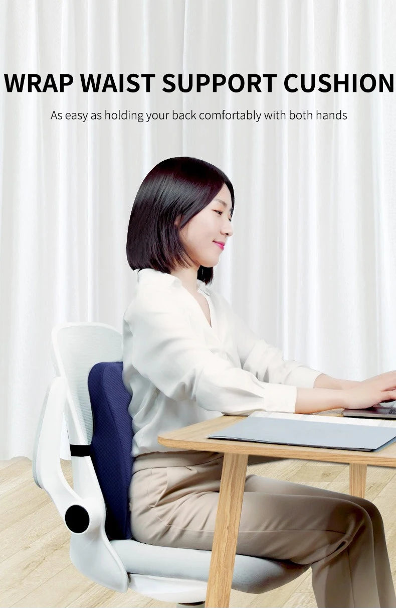 Orthopaedic Seat and Back Cushion Set- Lumbar Support - MobilityBuy.com 