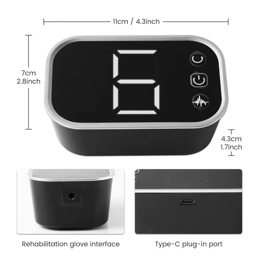 Left and right hand rehabilitation exerciser robot gloves for finger training by Aliexpress, showcasing ergonomic design and flexibility.