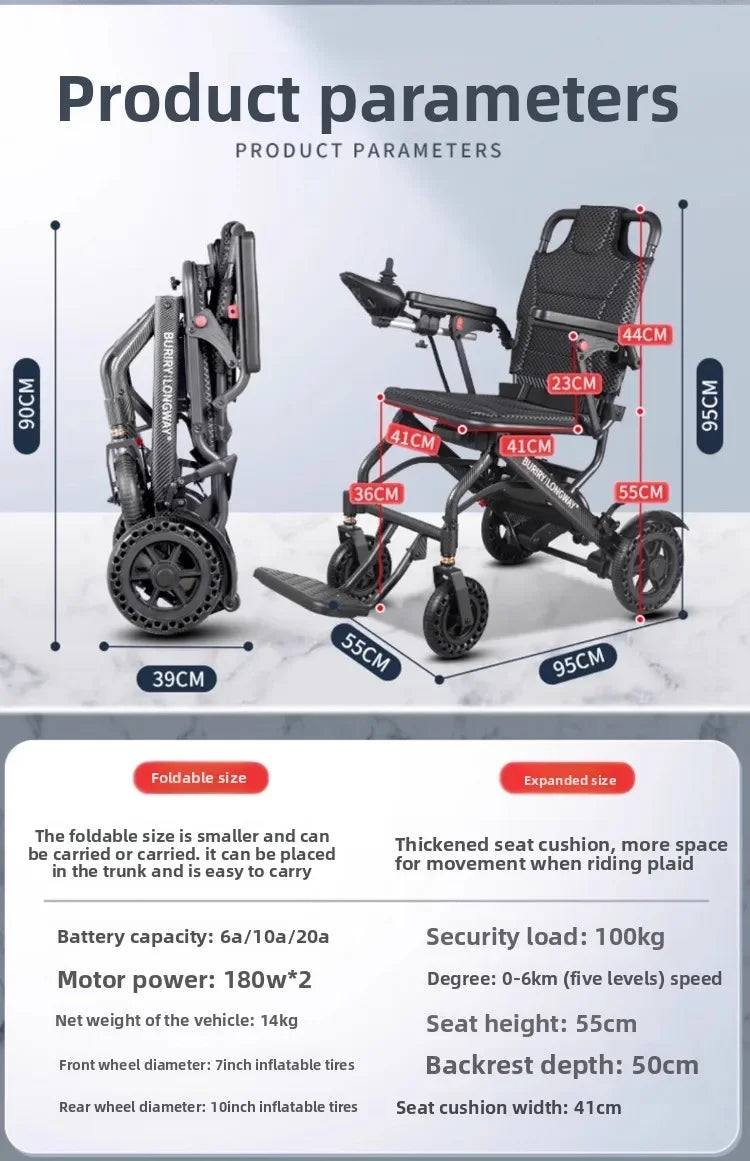 Small power wheelchair, lightweight, foldable - MobilityBuy.com