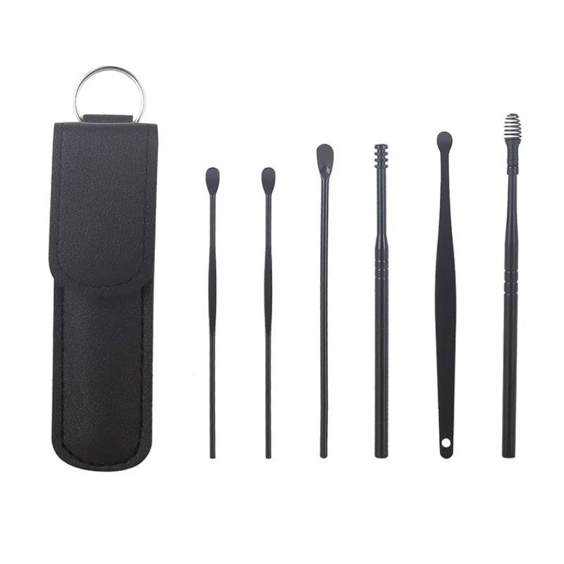 Effective earwax cleaning tool set featuring various wax removal tools for safe and easy ear hygiene.