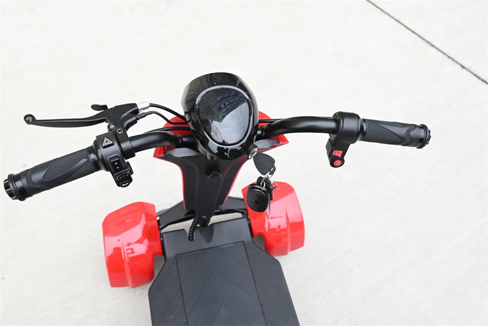 Automatic Folding Electric Scooter Dual Motor 4 Wheel 36V 500W Mobility Scooter - MobilityBuy.com 