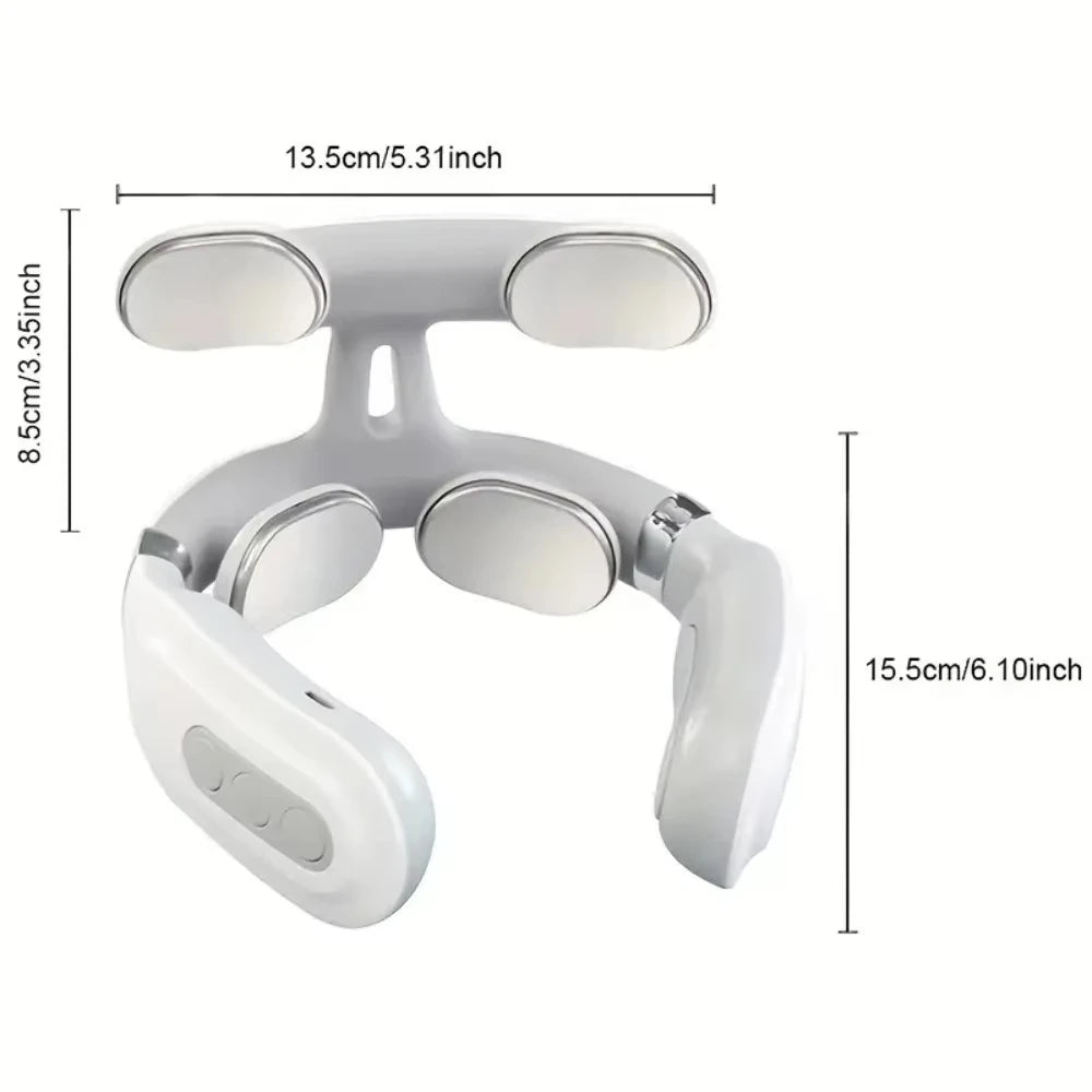 Portable Smart Neck Massager With USB Charging For Cervical Pain Relief - MobilityBuy.com 