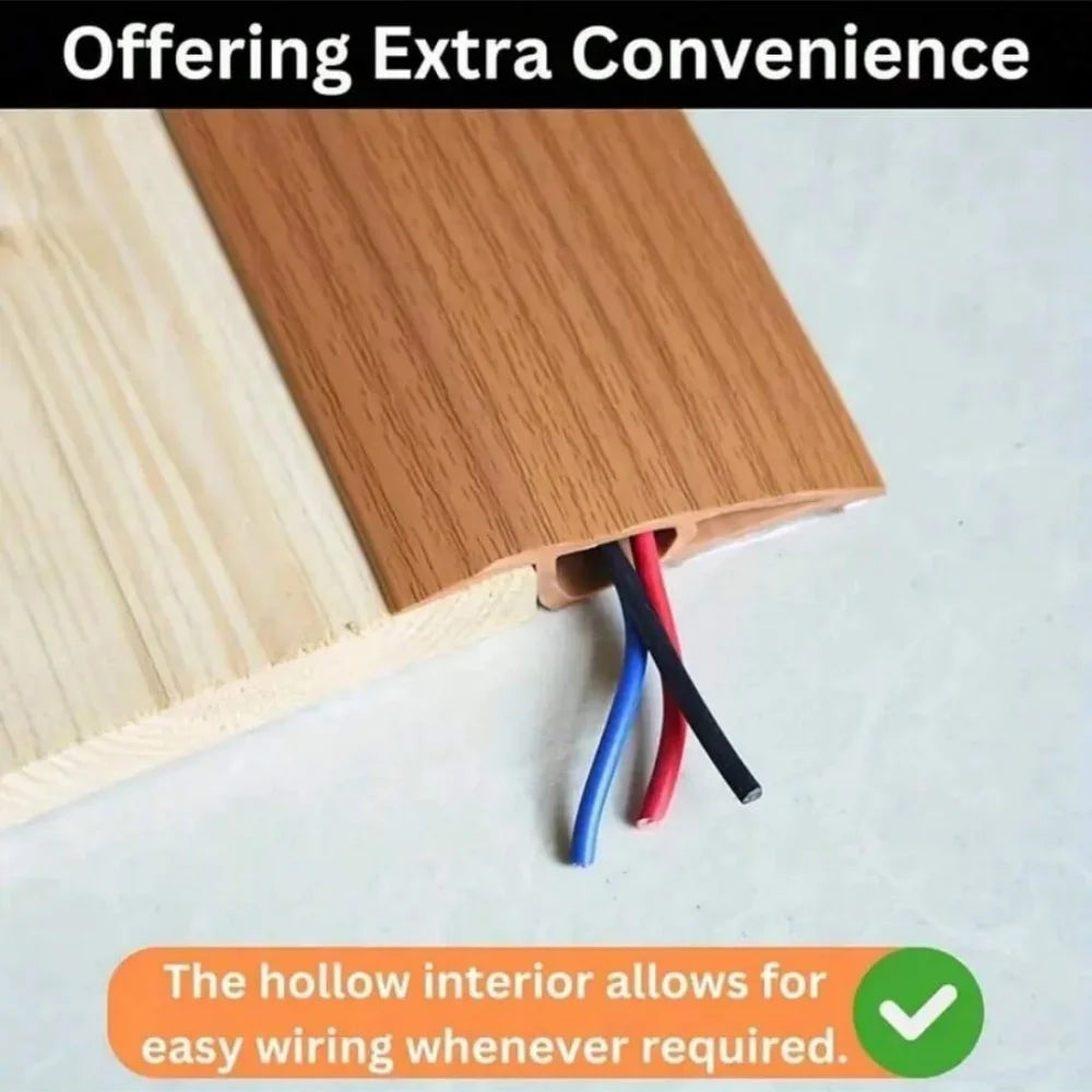 PVC Floor Transition Strip Self Adhesive Door Threshold Ramp 5cm Wide 1m Or 2m - MobilityBuy.com 
