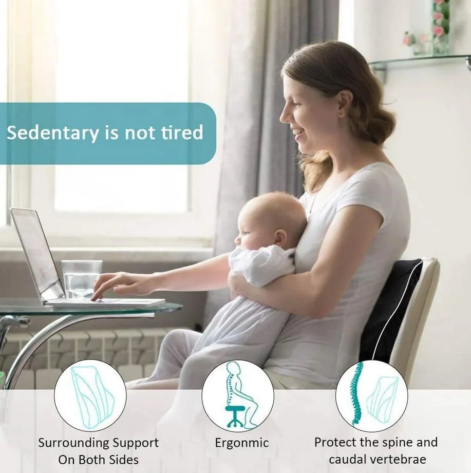 Lumbar Support Pillow Memory Foam Relieve Back Pain Seat - MobilityBuy.com 