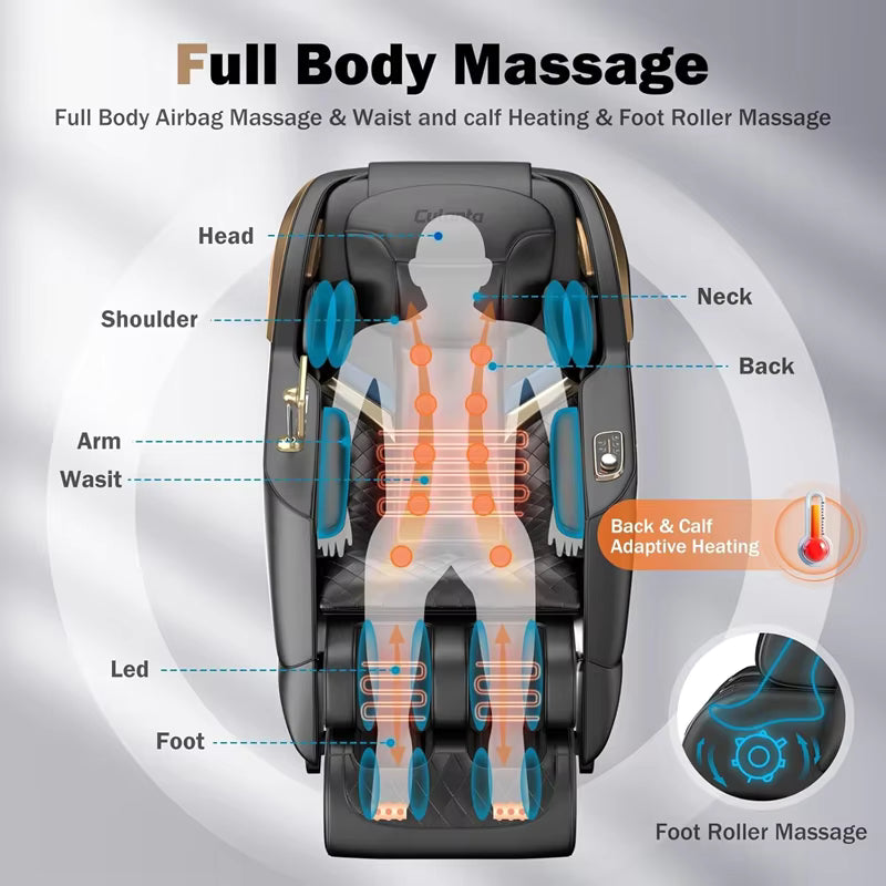AUX Full body Massage Chair with Heat Massager - Massage Chairs from massage chair