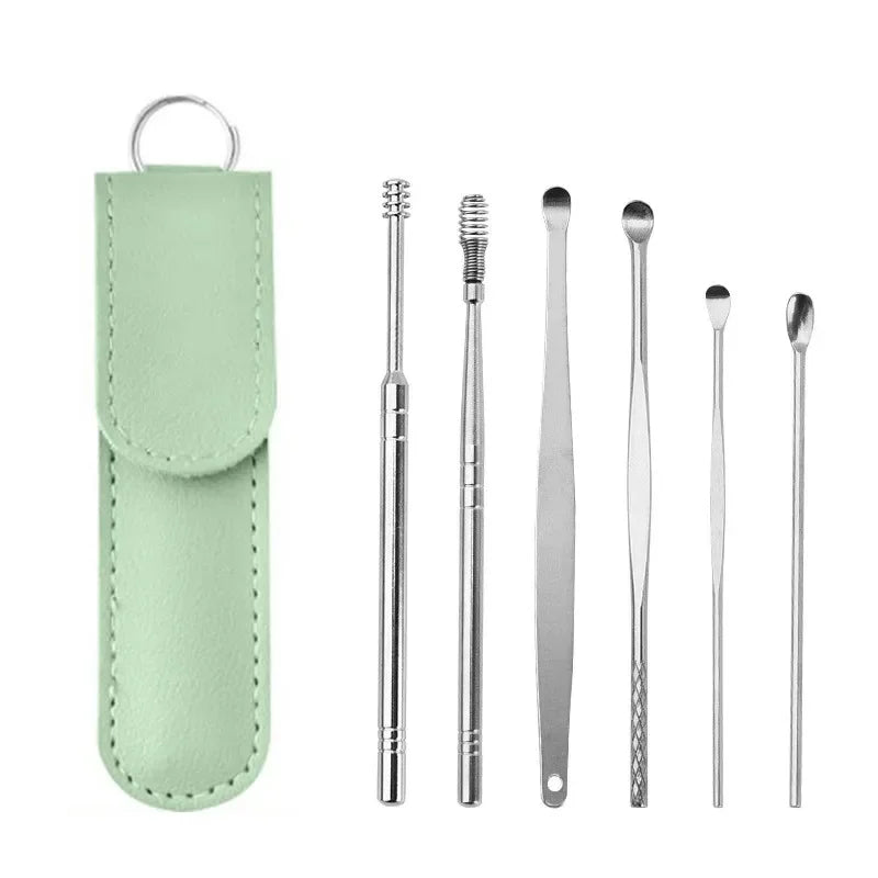 Effective earwax cleaning tool set by MobilityBuy, featuring various wax removal tools for safe ear hygiene.
