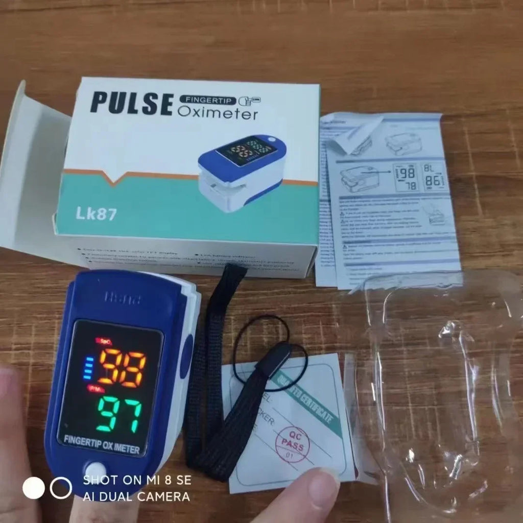 Pulse Oximeter Finger Clip And Digital Thermometer For Adults And Children - MobilityBuy.com 