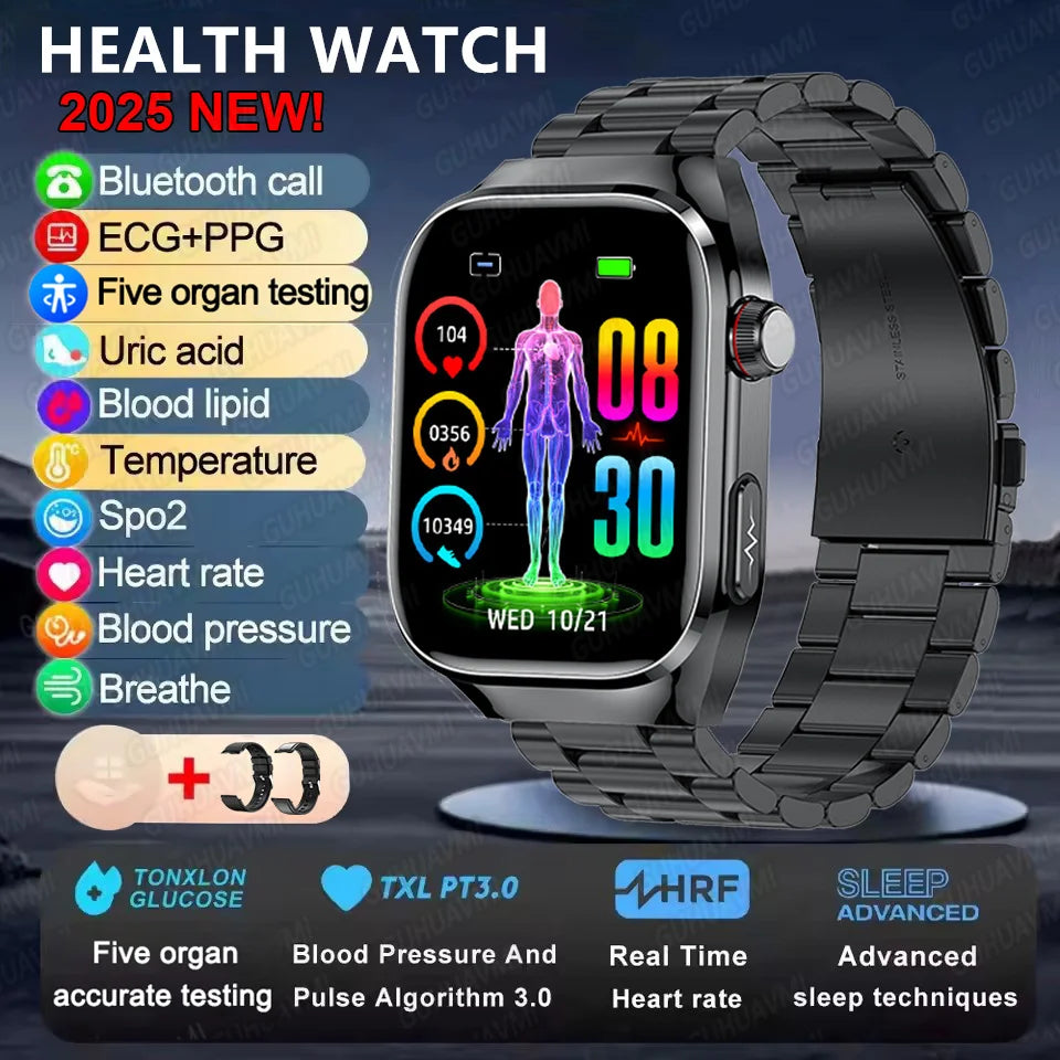 2025 New Micro Physical Examination Smart Watch - Health Stats, Bluetooth Call - MobilityBuy.com