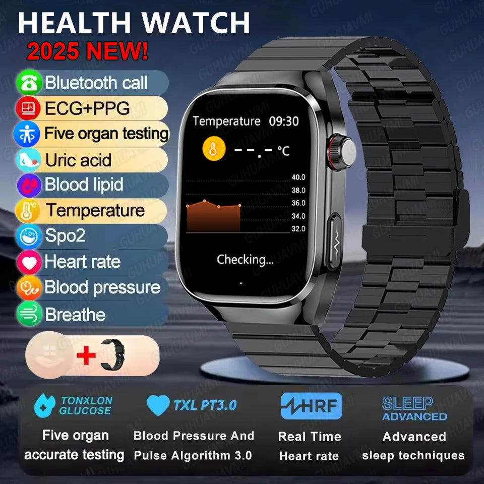 2025 New Micro Physical Examination Smart Watch - Health Stats, Bluetooth Call - MobilityBuy.com