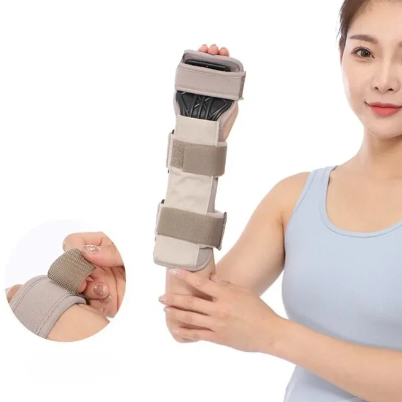 Adjustable Stroke Hand Brace Support splint for arm, designed by MobilityBuy, providing stability and comfort for recovery.