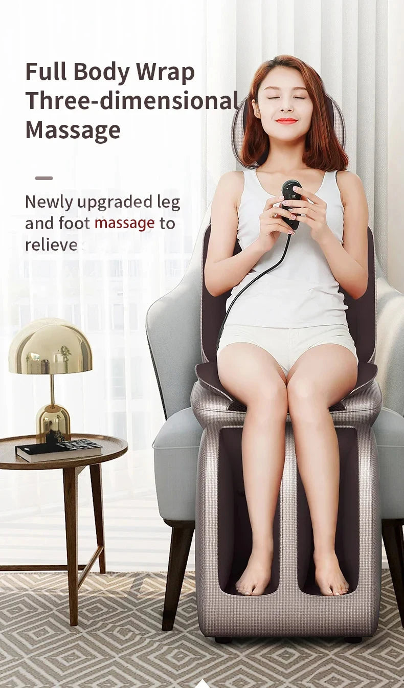 Massage Chair Full Body Kneading Neck Back Waist Leg Infrared Heating - MobilityBuy.com