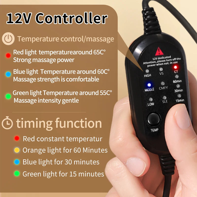Electric Foot Massager with Heat & Warmth Vibration Relief Pain - MobilityBuy.com 