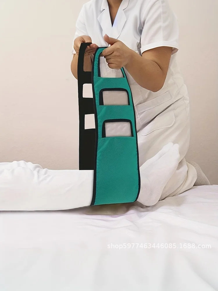 Elderly patient transfer sling by MobilityBuy, featuring durable fabric and supportive design for safe mobility assistance.