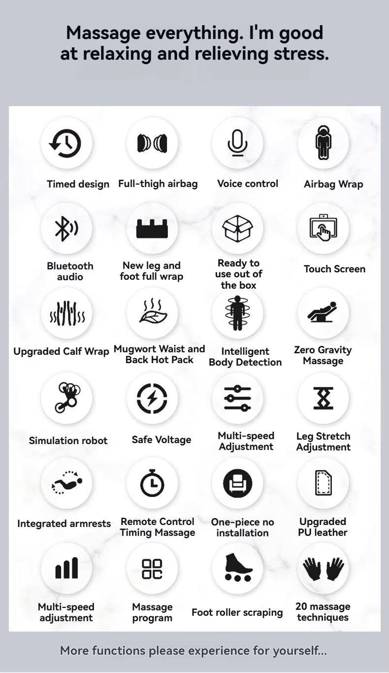 AUX Full body Massage Chair with Heat Massager - Massage Chairs from massage chair