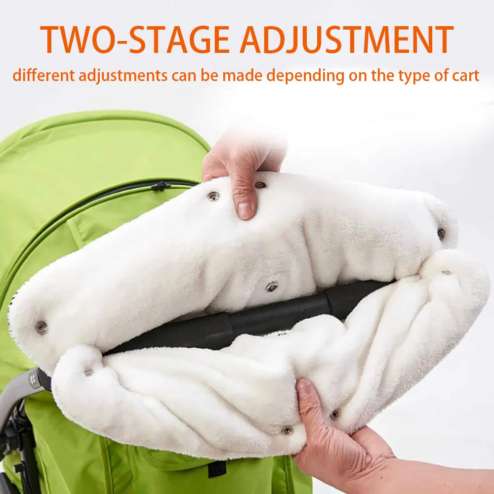 Universal Winter Warm Stroller Gloves Wind and Waterproof  Push Chair Gloves