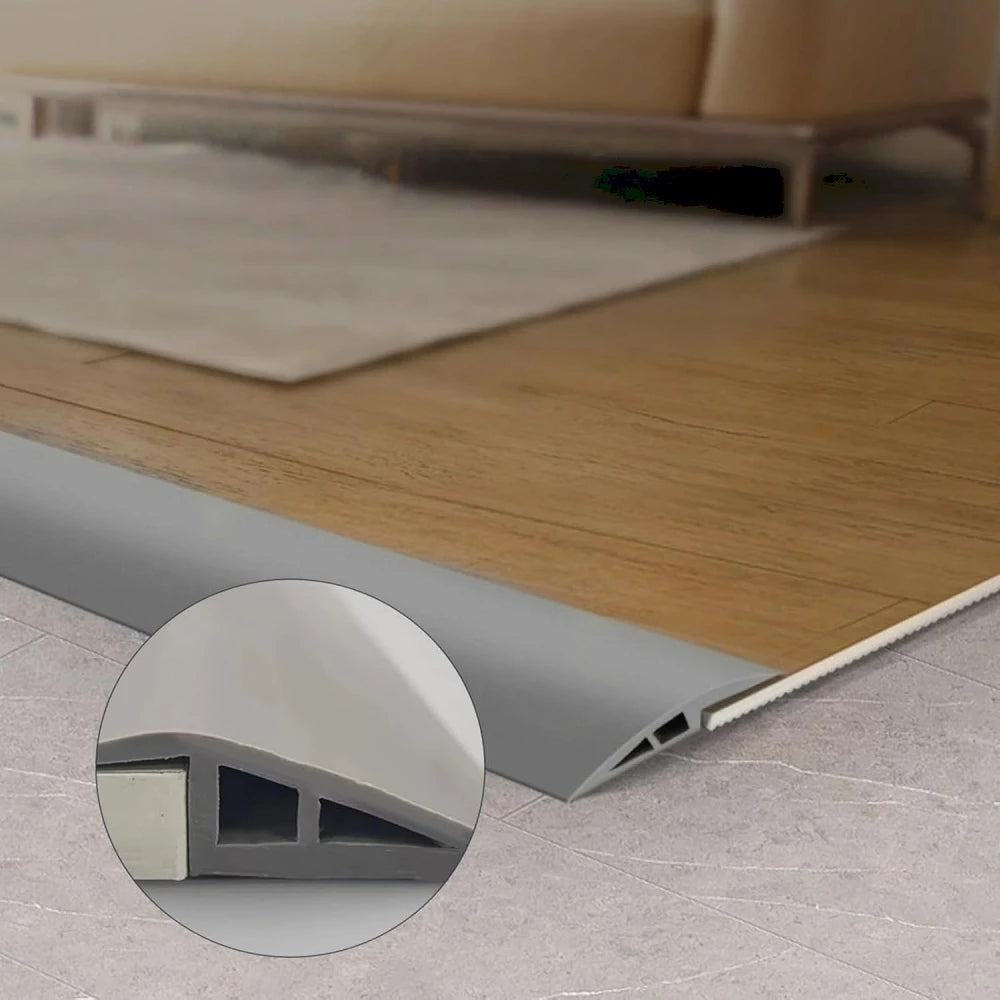 PVC Floor Transition Strip Waterproof Non Slip Threshold Ramp 1m 2m For Doorways - MobilityBuy.com 