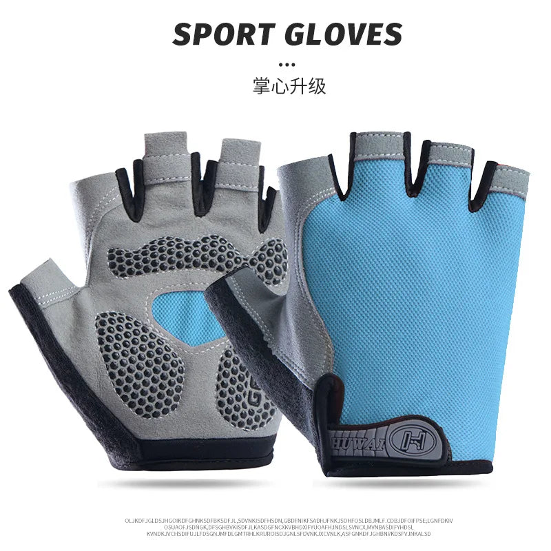 Pushing Gloves for Wheelchair, Cycling, Gym Fingerless Gloves