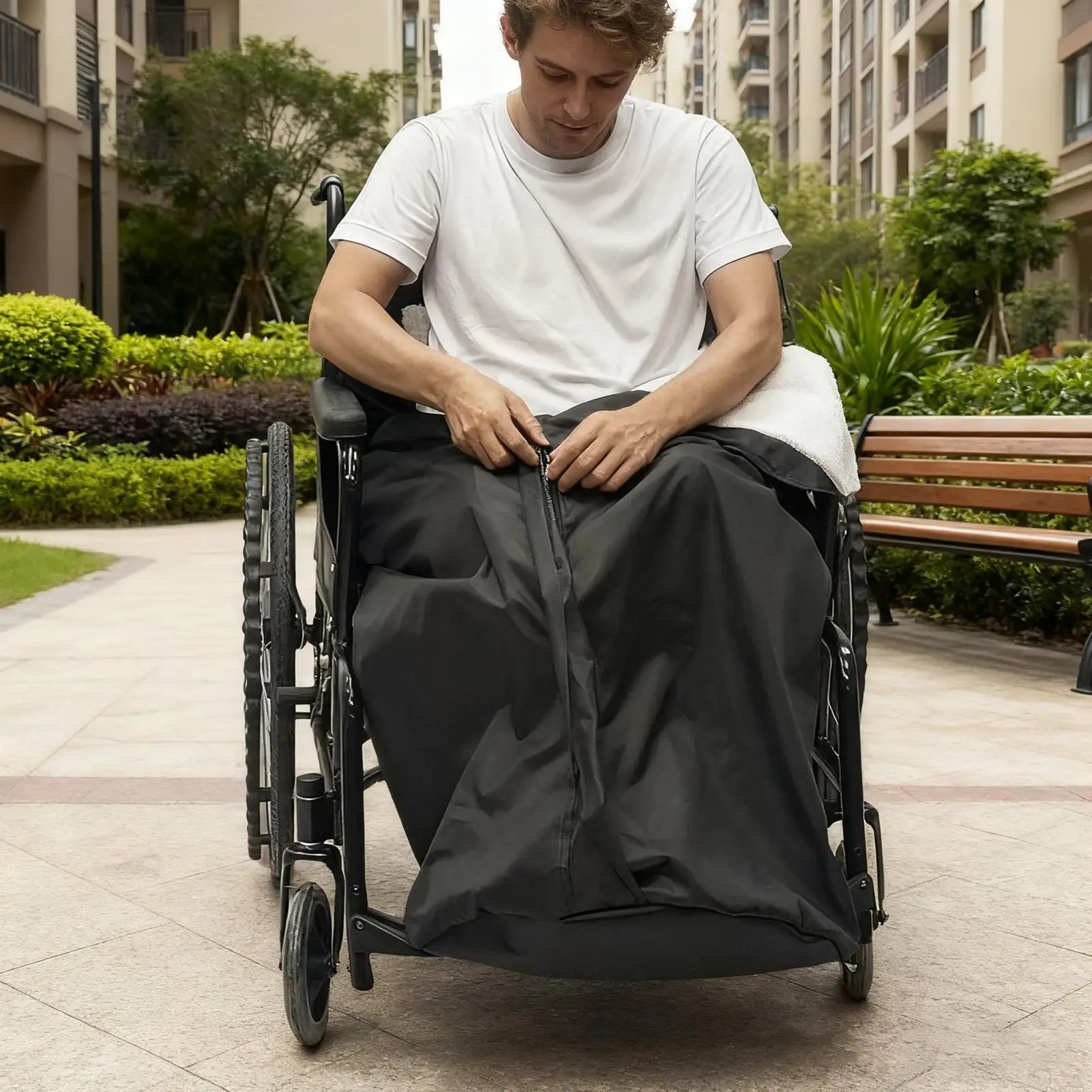 Wheelchair Blanket Waterproof Fleece Lined Lower Body Recliner Cover - MobilityBuy.com
