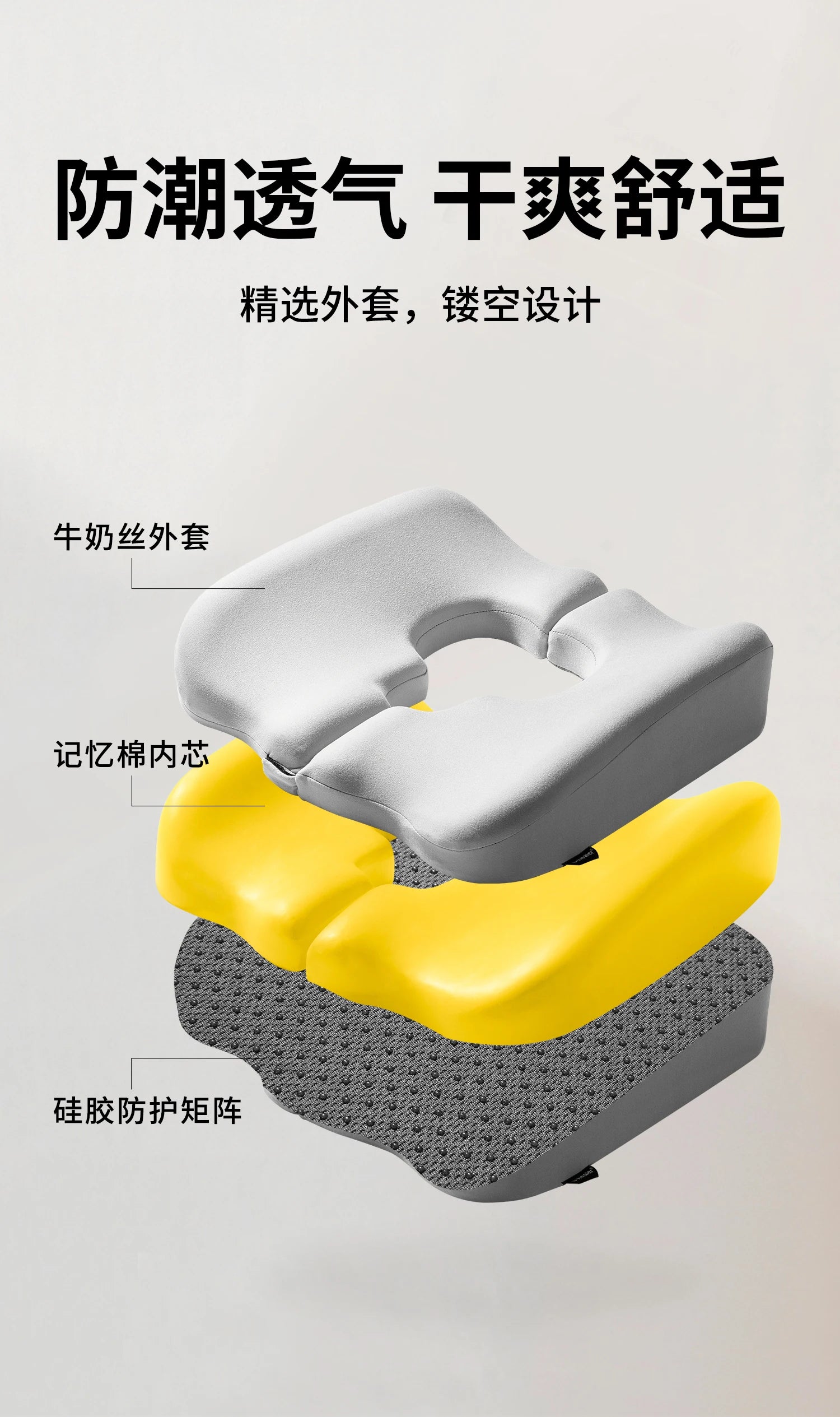 Wheelchair Seat Cushion‌ - Anti-Pressure Memory Foam - MobilityBuy.com