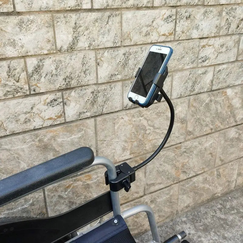 Electric Wheelchair Mobile Phone Stand For Live Streaming Rotating Accessories - MobilityBuy.com 