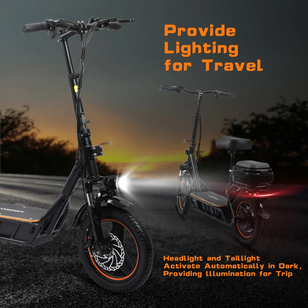 Freeboy H14 Foldable Adult Electric Scooter 750W 48V 18Ah Battery 14 Inch Tire - MobilityBuy.com 