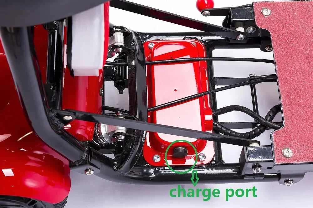Foldable Electric Scooter Dual Motor Four Wheel For Elderly And Disabled - MobilityBuy.com 