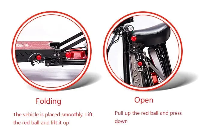 Foldable Electric Scooter Dual Motor Four Wheel For Elderly And Disabled - MobilityBuy.com 