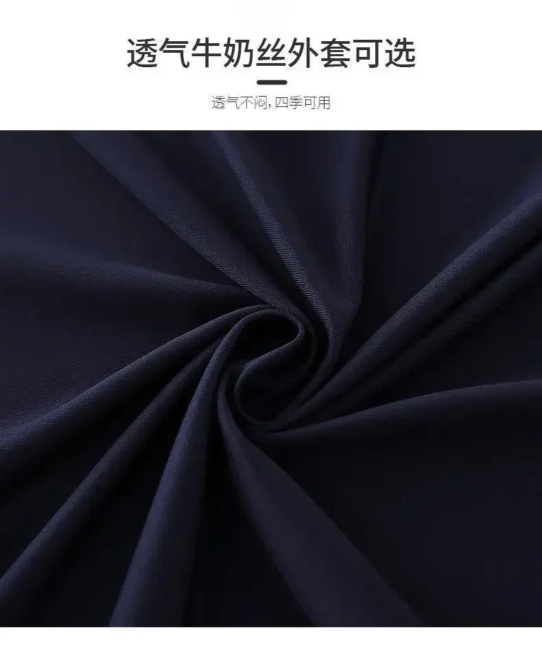 Ultra thick soft foam seat cushion with navy blue fabric cover