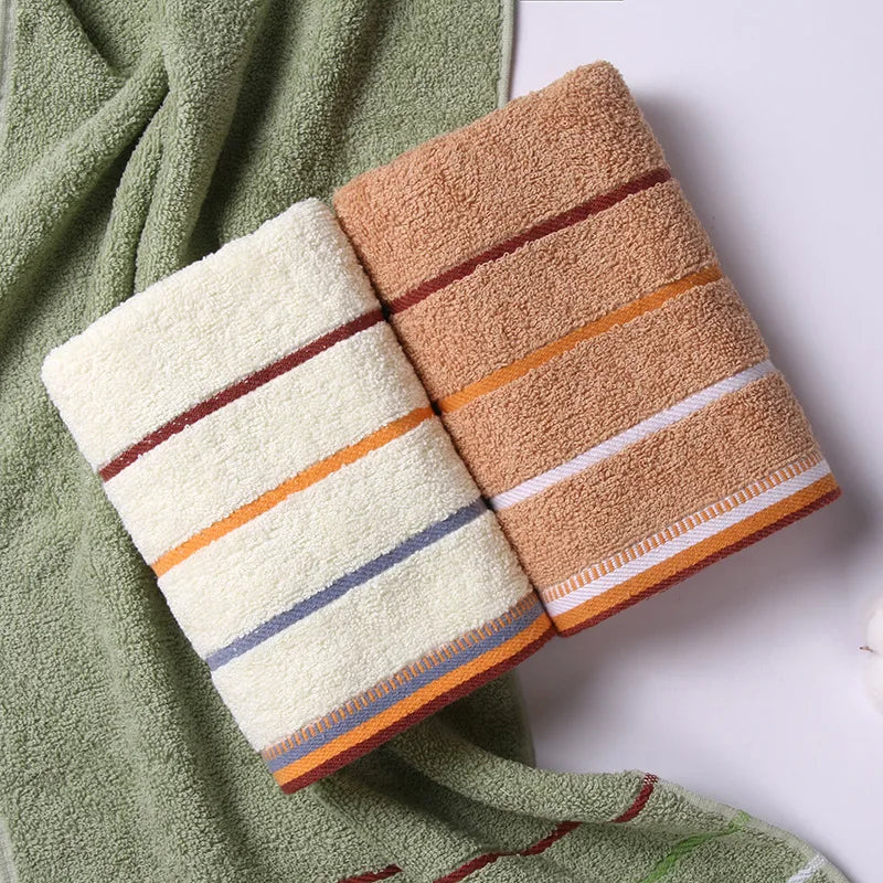 Pure Cotton Thick Towels 33x73 CM Absorbent Face Kitchen Bath Towels - MobilityBuy.com 