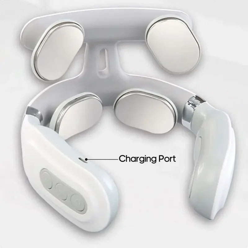 Neck Massager Cervical Device With Heating Magnetic Pulse - MobilityBuy.com 