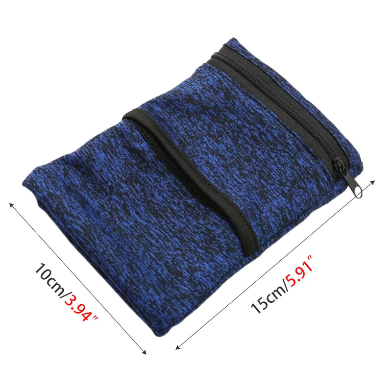 Lightweight Aliexpress zipper wallet pouch for phone, keys, and cards with a wrist strap in a compact design.