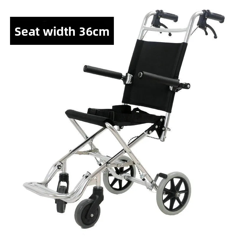 Lightweight Folding Emergancy/travel evacWheelchair Aluminum Alloy Frame - MobilityBuy.com