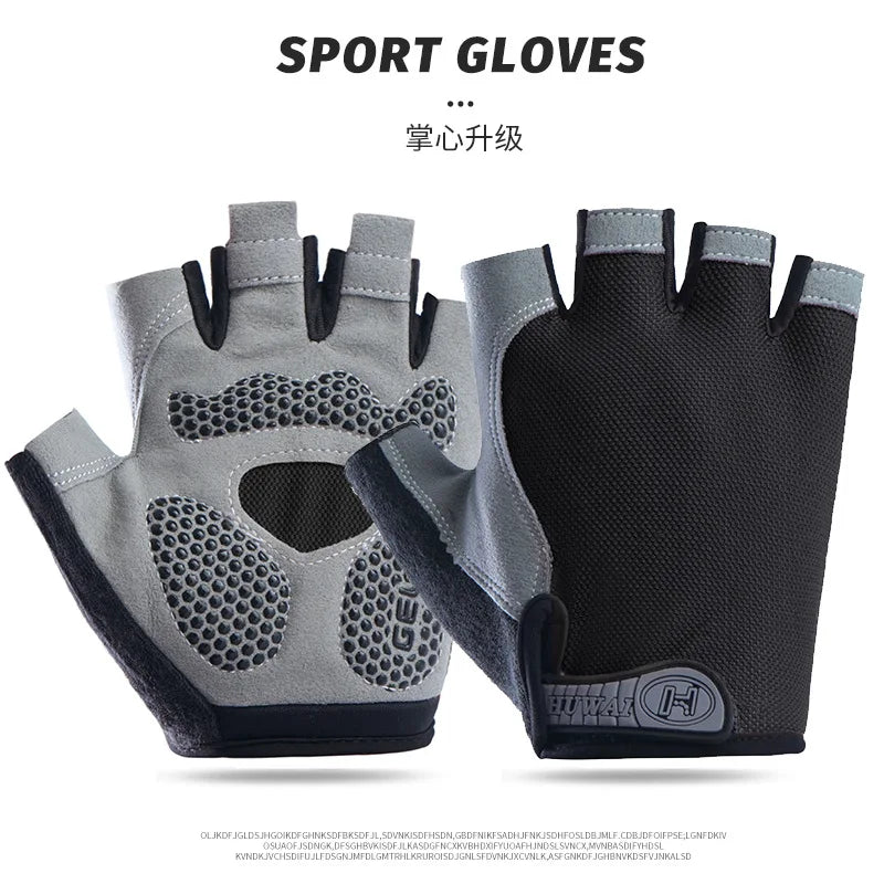 Pushing Gloves for Wheelchair, Cycling, Gym Fingerless Gloves