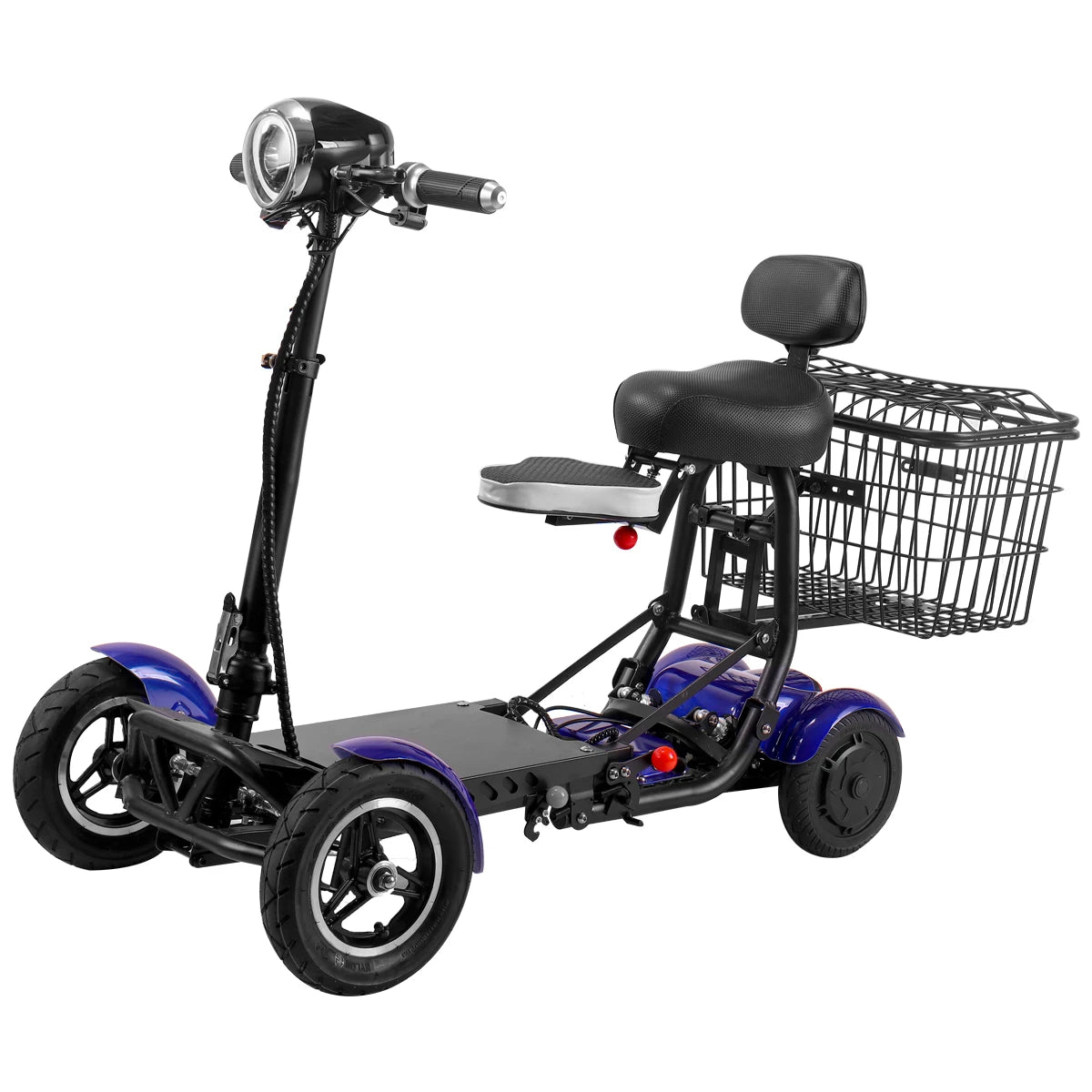 Foldable Electric Scooter Dual Motor Four Wheel For Elderly And Disabled - MobilityBuy.com 