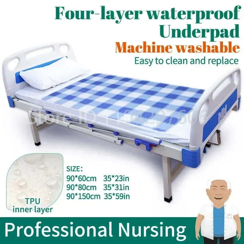 Pure cotton washable urinary incontinence Bed Pad - MobilityBuy.com