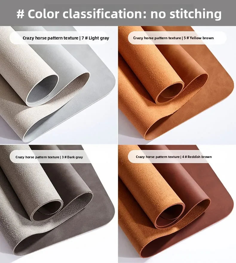 Desk mat waterproof PU mouse pad set in multiple colors; large non-slip pad for laptop and keyboard