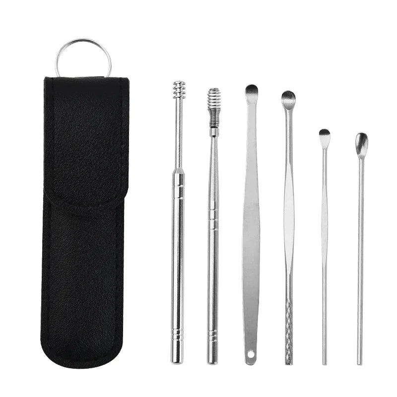 Earwax cleaning tool set by MobilityBuy, featuring various tools for safe and effective earwax removal.