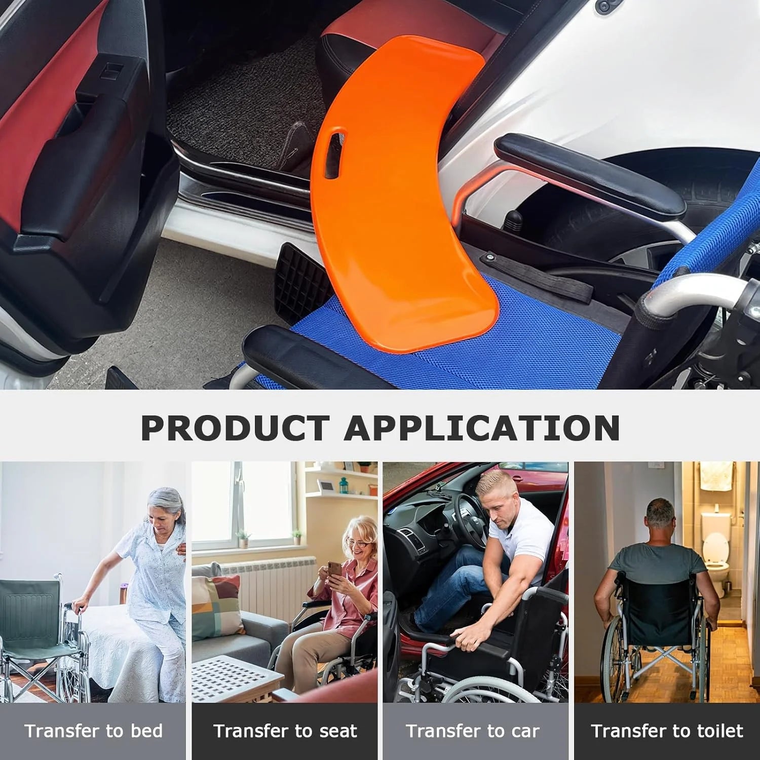 Slide Transfer Board For Wheelchairs And Beds With Anti Slip Design - MobilityBuy.com 