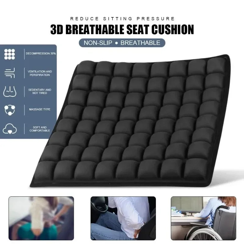 Portable pressure relief cushion by Aliexpress, featuring anti-slip design and breathable material for sedentary comfort.